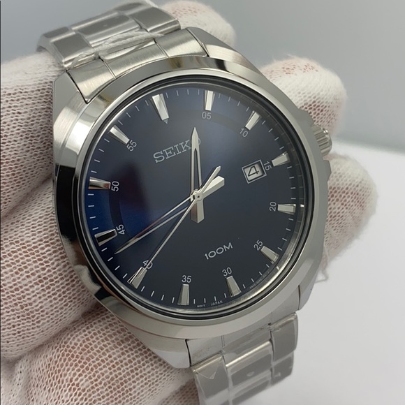 Seiko | Accessories | Seiko Ss Date Quartz Watch Sur27p | Poshmark